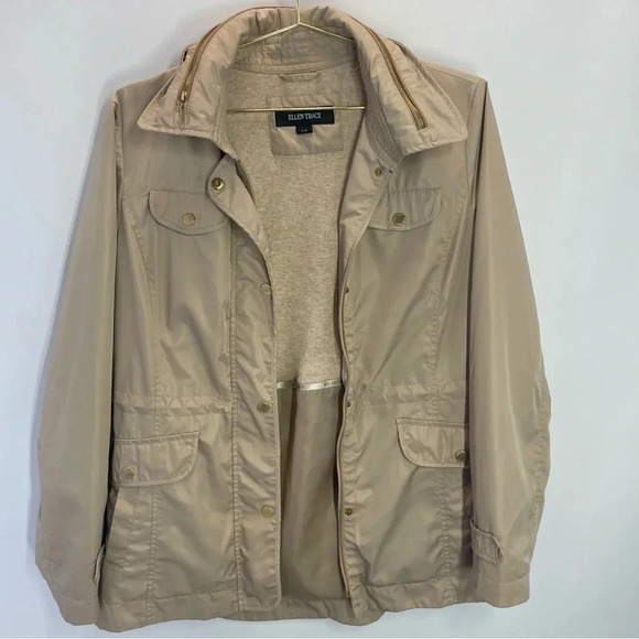 Ellen Tracy Hooded Utility Jacket - Picture 1 of 8